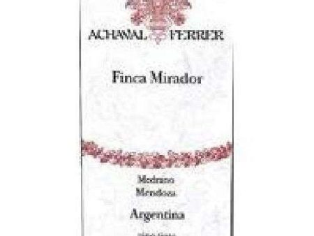 Achaval Ferrer Mirador Malbec 2008 Online Hot Sale